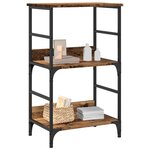 vidaXL Bibliothèque vieux bois 50x33x82 cm bois d'ingénierie