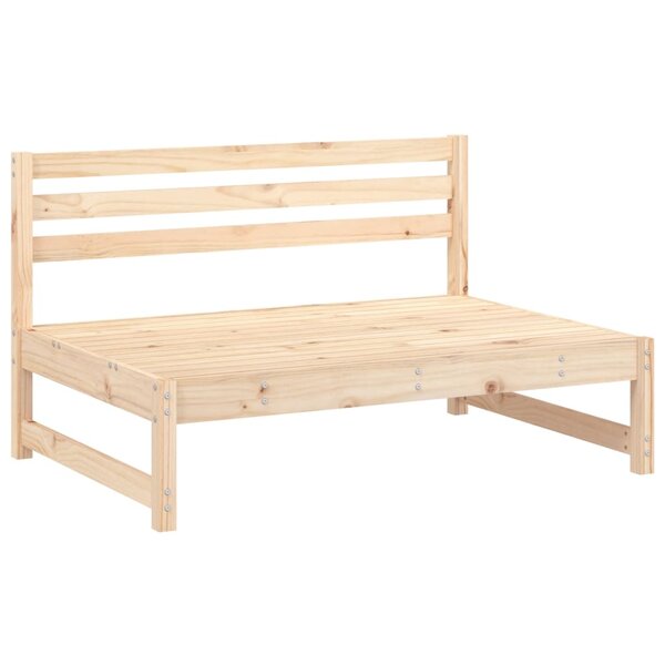 vidaXL Canapé central de jardin 120x80 cm bois de pin massif
