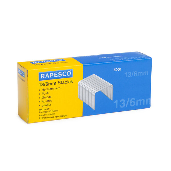 Boite de 5000 Agrafes Galvanisées 13/6mm RAPESCO