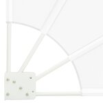 vidaXL Écran de confidentialité pour balcon Blanc 140 x 140 cm tissu