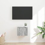 vidaXL Meuble TV mural Gris Sonoma 60 x 31 x 29.5 cm Bois d'ingénierie