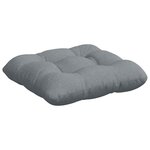 vidaXL Coussins de siège 4 Pièces Gris clair 45 x 45 x 12 cm tissu