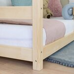 Lit cabane enfant TERY 80 x 160 beige