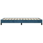 vidaXL Cadre de lit Bleu foncé 100x200 cm Velours