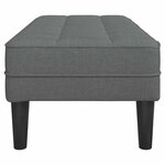 vidaXL banc Gris foncé 113 x 57 x 39 cm tissu