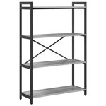vidaXL Bibliothèque Sonoma gris 80 x 30 x 118 cm Bois d'ingénierie