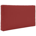 vidaXL Coussin de canapé d'extérieur 3 Pièces Bordeaux Polyester