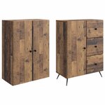 vidaXL Ensemble de Meubles 2 Pièces Bois ancien Bois d'ingénierie