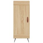 vidaXL Buffet haut Chêne sonoma 34 5x34x180 cm Bois d'ingénierie
