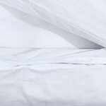 vidaXL Ensemble de housse de couette Blanc 140x200 cm Microfibre