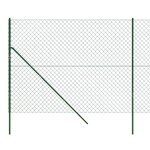 vidaXL Clôture en mailles de chaîne vert 1 6x10 m