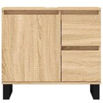 vidaXL Armoire de bain sonoma gris 65x33x60 cm bois d'ingénierie