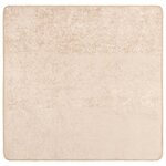 vidaXL Coureur de Tapis MARSA Crème 100 x 100 cm Polyester et PVC