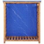 vidaXL Remise à bois de chauffage 105x38x115 cm Bois d'acacia solide