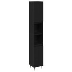 vidaXL Ensemble de Meubles de Salle de Bain Autre 3 Pièces Chêne noir