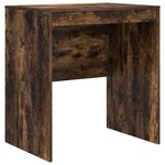 vidaXL Bureau avec tiroir avec étagère avec stockage 2 Pièces Chêne fumé