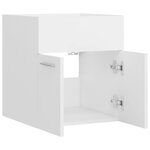 vidaXL Armoire d'évier Blanc 41x38 5x46 cm Bois d’ingénierie