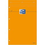 OXFORD Bloc-Notes agrafé - 32 cm x 21 cm x 0,7 cm - 160 pages - 80g - Orange