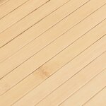 vidaXL Tapis rectangulaire naturel clair 80x100 cm bambou