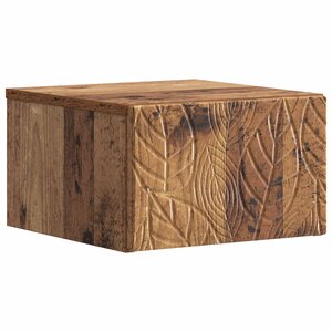 vidaXL Cabinet de chevet mural Bois ancien 49 x 34 5 x 20 cm