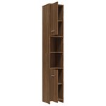vidaXL Armoire de bain Chêne marron 30x30x183 5 cm Bois d'ingénierie