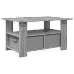 vidaXL Table basse Gris Sonoma 77 x 55 x 42 cm Bois d'ingénierie