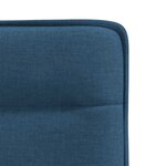 vidaXL Chaises à manger lot de 6 bleu tissu