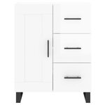 vidaXL Buffet Blanc brillant 69 5x34x90 cm Bois d'ingénierie