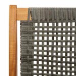 vidaXL Mobilier de jardin 2 Pièces Gris 67 x 78 x 73 cm