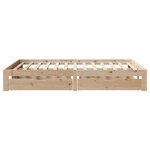 vidaXL Cadre de lit avec tiroirs sans matelas 140x200 cm
