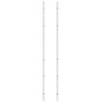 vidaXL Casier à vin mural pour 12 bouteilles Blanc Fer