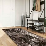 vidaXL Coureur de Tapis MARSA Noir 100 x 300 cm Polyester et PVC