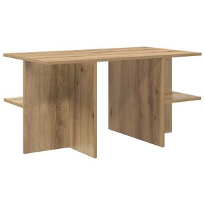 vidaXL Table basse Chêne artisanal 87 x 50 x 45 cm Bois d’ingénierie