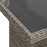 vidaXL Salon de jardin 8 Pièces avec coussins gris résine tressée