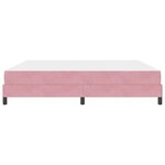 vidaXL Lit boxspring avec matelas Rose 200 x 200 cm Velours