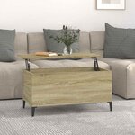 vidaXL Table basse Chêne sonoma 90x44 5x45 cm Bois d'ingénierie
