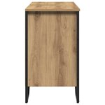 vidaXL Cabinet de Lavabo avec stockage Chêne artisanal 91 x 35 x 60 cm
