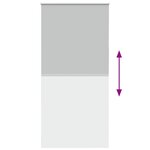 vidaXL Store enrouleur occultant largeur du tissu 110 7 cm polyester