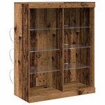 vidaXL Buffet LED Bois ancien 41 x 37 x 100 cm Bois d'ingénierie