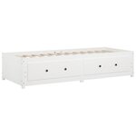 vidaXL Lit de jour sans matelas blanc 90x200 cm bois de pin massif