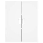 vidaXL Buffet haut Blanc 69 5x34x180 cm Bois d'ingénierie