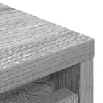 vidaXL Armoire à chaussures sonoma gris 57x34x76 cm bois d'ingénierie