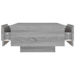 vidaXL Table basse Sonoma gris 90x60x31 cm Bois d'ingénierie