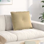 vidaXL Coussin de Dos Vert gris 60 x 50 cm Tissu en velours côtelé