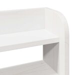 vidaXL Cadre de lit sans matelas blanc 140x190 cm bois de pin massif