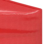 vidaXL Tente de réception pliable Rouge 3x6 m