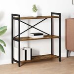 vidaXL Étagère Chêne fumé 80 x 30 x 85 cm Bois d'ingénierie