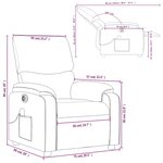 vidaXL Fauteuil de massage inclinable électrique rouge bordeaux
