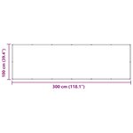 vidaXL Écran de balcon 100 x 300 cm Tissu Oxford Rectangulaire