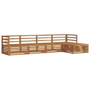 vidaXL Ensemble de canapés d'extérieur 5 pc Naturel